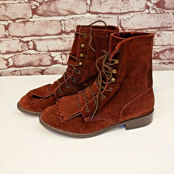 ❤️SOLD❤️ACME Deerly Lacer Horse Packer Roper Western Cowbo - Picture 2 of 6